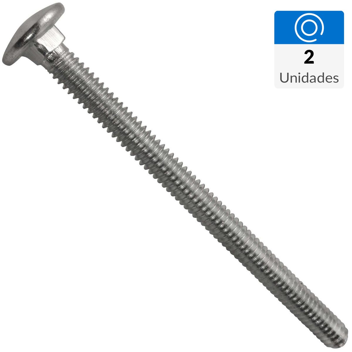 FIXSER - Perno coche 3/8" x 4" 2 unidades