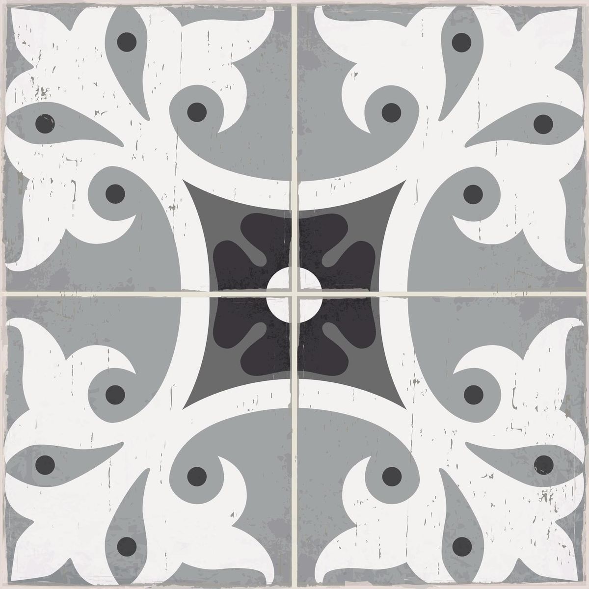 VALDECO - Baldosas autoadhesivas 33x33 provenza para piso y muro 6 unidades