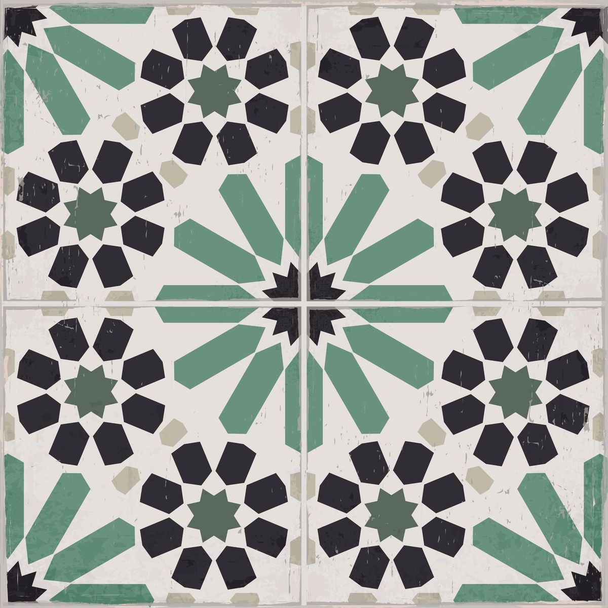 VALDECO - Baldosas autoadhesivas 33x33 sebu para piso y muro 6 unidades