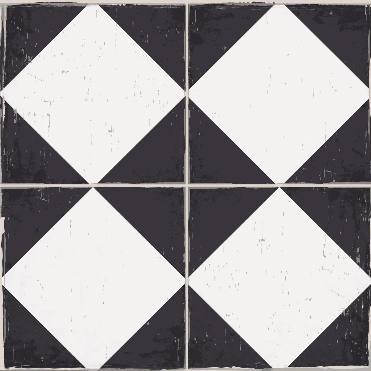 VALDECO - Baldosas autoadhesivas 33x33 rombos para piso y muro 6 unidades