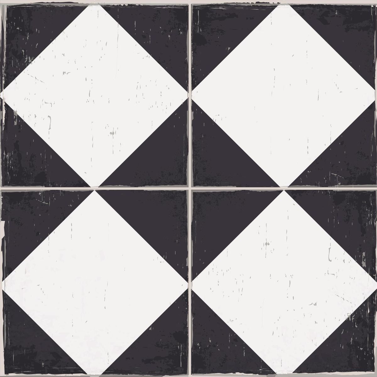 VALDECO - Baldosas autoadhesivas 33x33 rombos para piso y muro 6 unidades