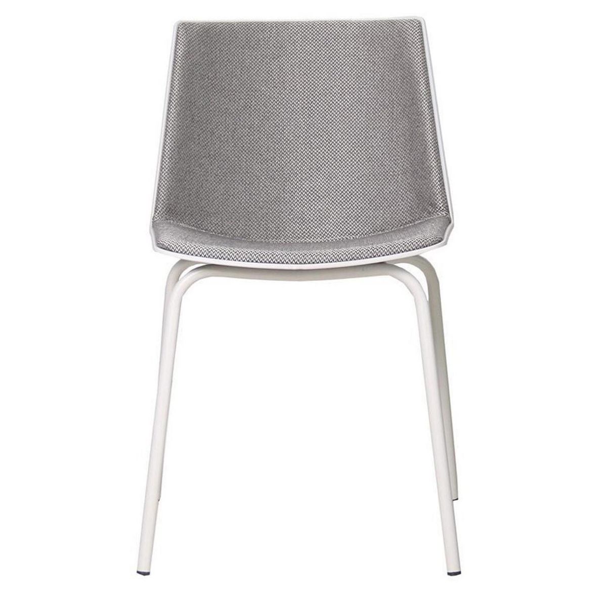 VEKKAHOME - Silla Limón Gris/plateado 79x53x48 cm
