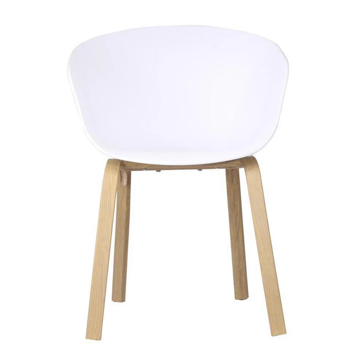 VEKKAHOME - Silla Zagati Blanco 75x44x43 cm