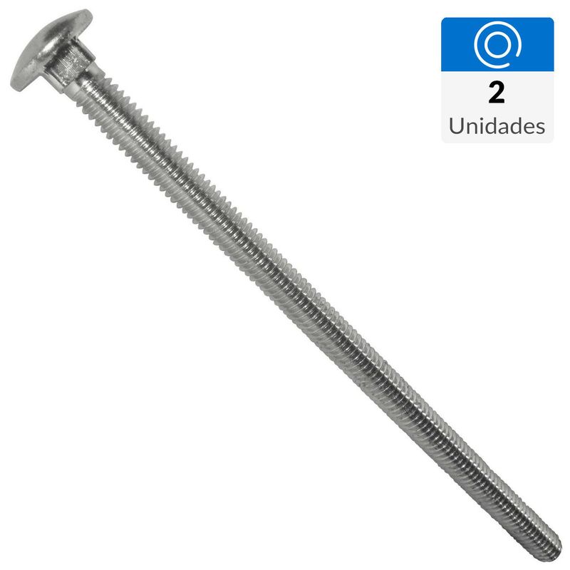 FIXSER - Perno coche 3/8" x 5 1/2" 2 unidades