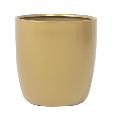 Macetero metal aluminio 19cm dorado