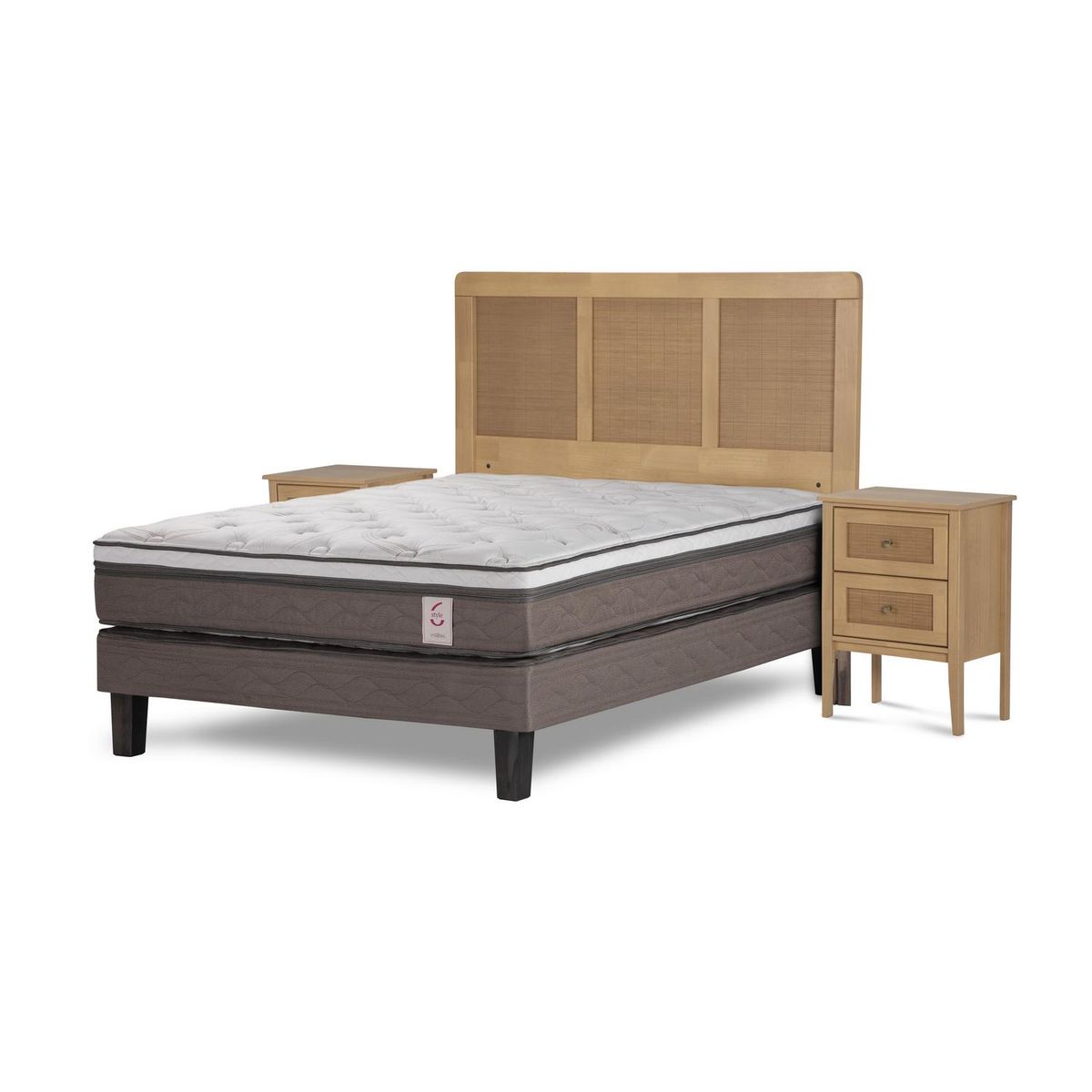 ROSEN - Cama 2 plazas New Style 6 Blanco