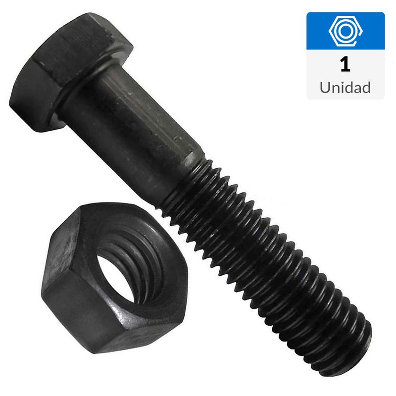 MAMUT - Perno cab.hexagonal g8.unc con tuerca 1/2 x 1 1/2 pavonado 1 unid