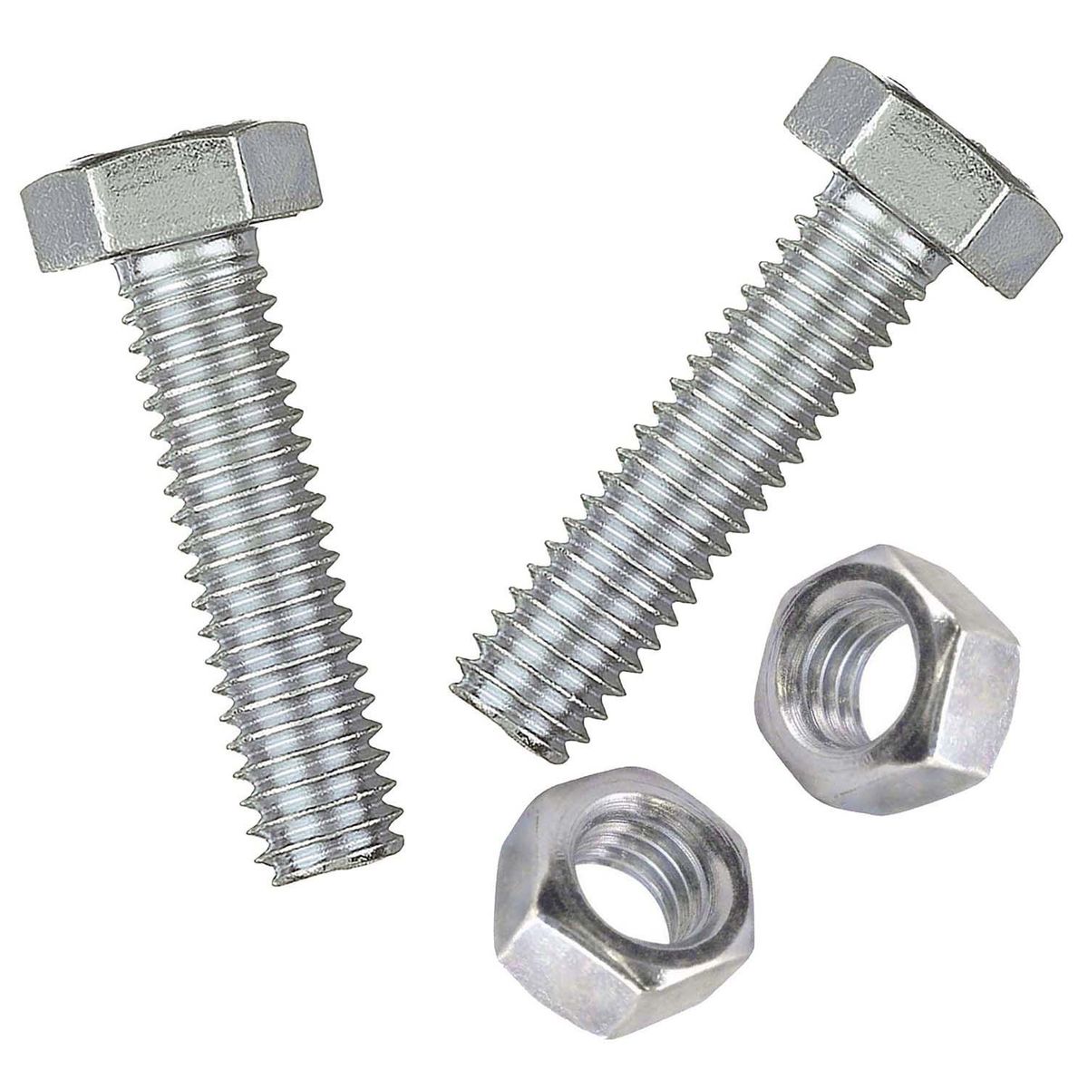 Perno hexagonal métrico 8.8 c/tuerca M10 x 20 mm zincado 2 unid, marca MAMUT - Foto 2