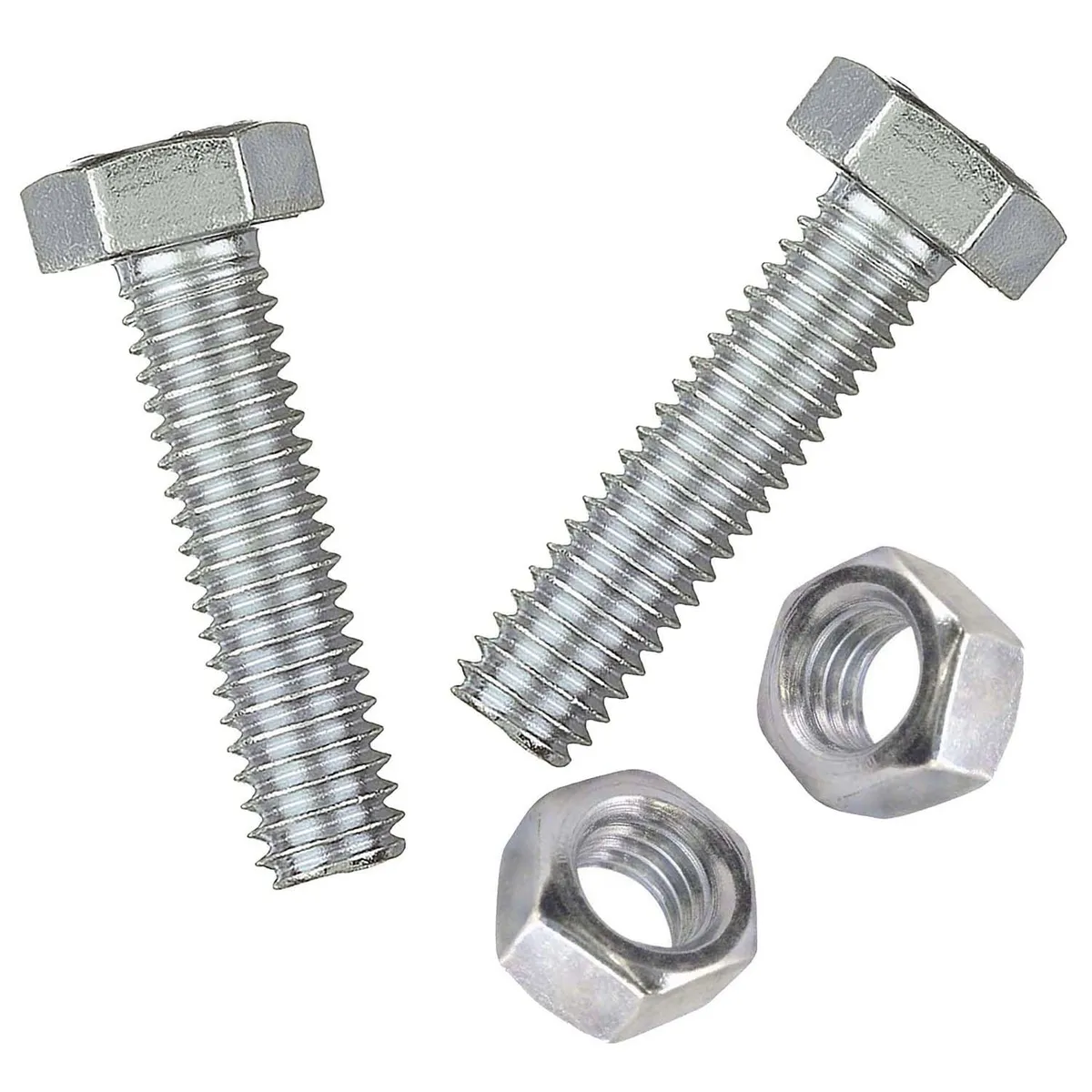 MAMUT - Perno hexagonal métrico 8.8 c/tuerca M8 x 30 mm zincado 2 unid