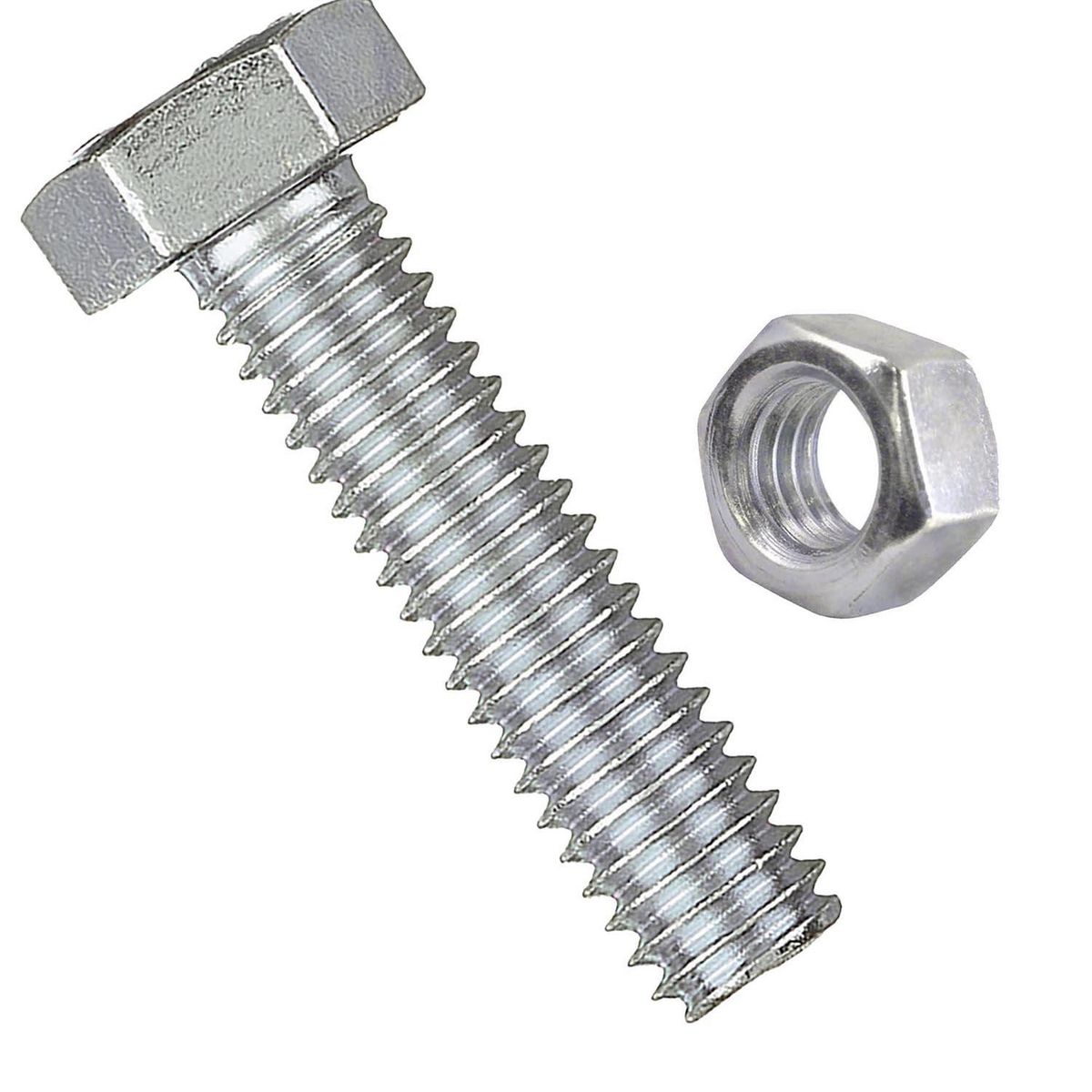 MAMUT - Perno hexagonal métrico 8.8 c/tuerca M12 x 20 mm zincado 1 unid