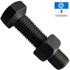 MAMUT - Perno cab.hexagonal g8.unc con tuerca 1/4 x 2 1/2 pavonado 2 unid