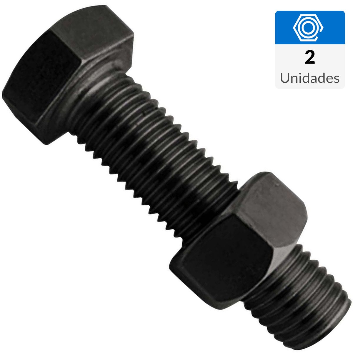 MAMUT - Perno cab.hexagonal g8.unc con tuerca 5/16 x 3/4 pavonado 2 unid