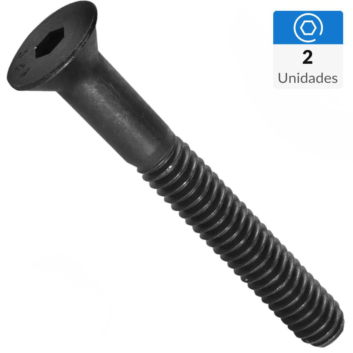 MAMUT - Perno parker cabeza plana M8-1.25x50 mm pavonado 2 unid