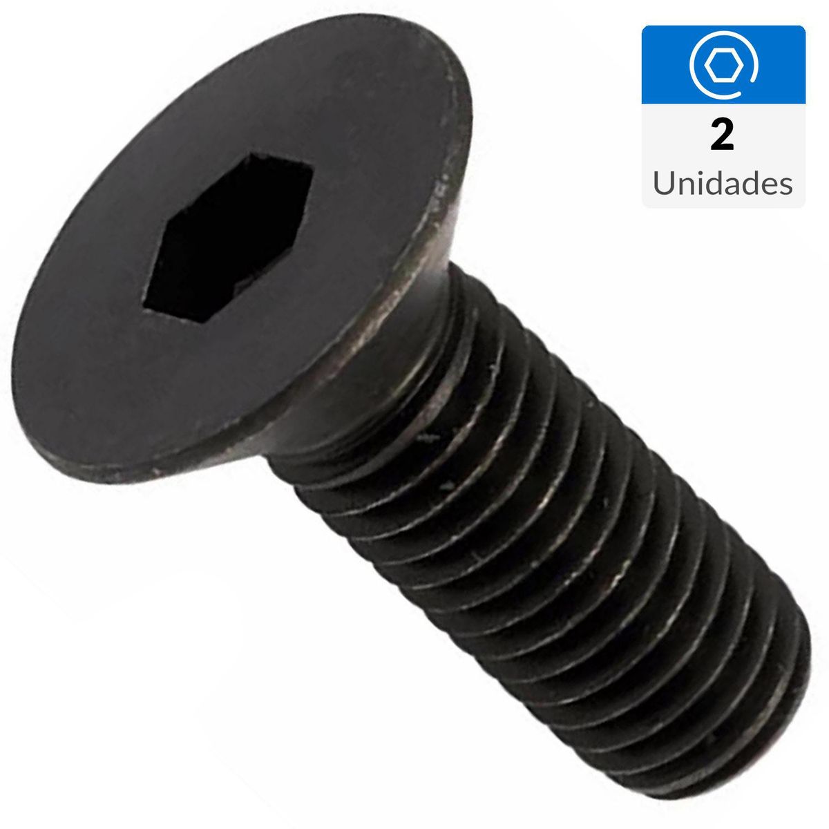 MAMUT - Perno parker cabeza plana M6-1.0x12 mm pavonado 2 unid