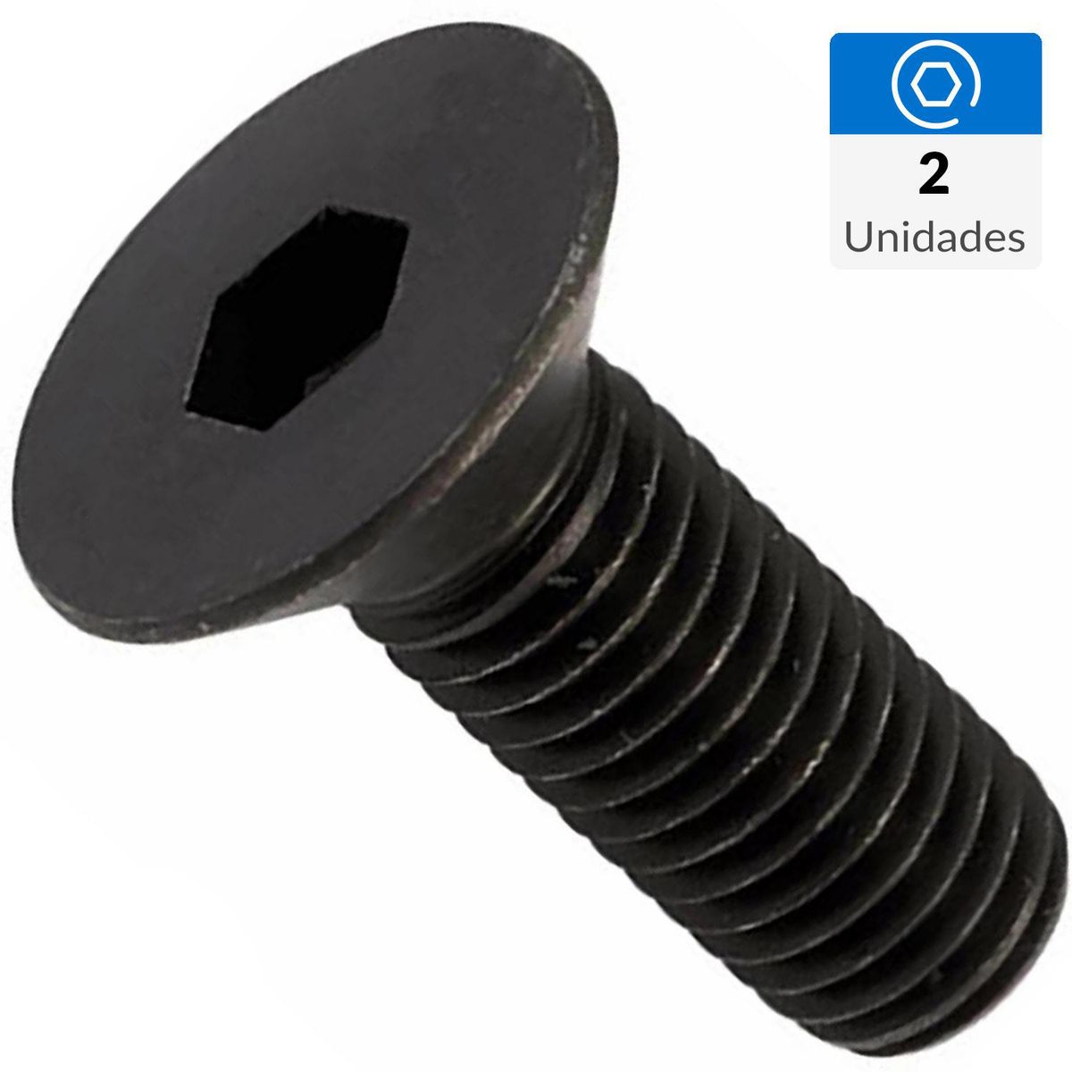 MAMUT - Perno parker cabeza plana M5-0.8x12 mm pavonado 2 unid