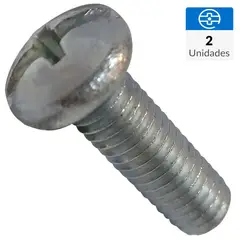 MAMUT - Perno cabeza pan métrica M8-1.25x45 mm zincada 2 unid