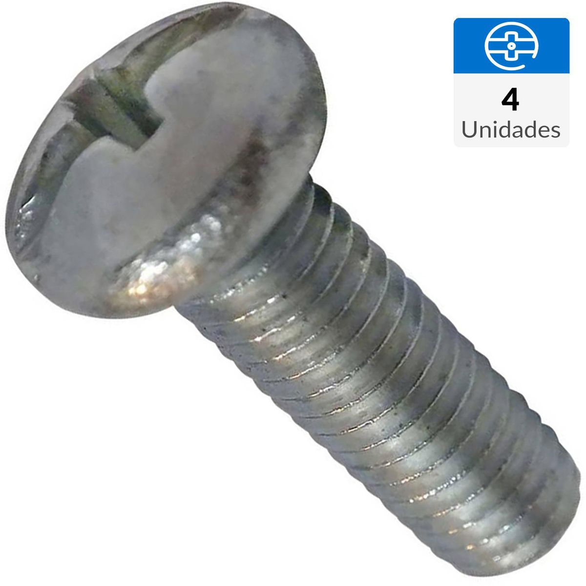 MAMUT - Perno cabeza pan métrica M6-1.0x10 mm zincada 4 unid