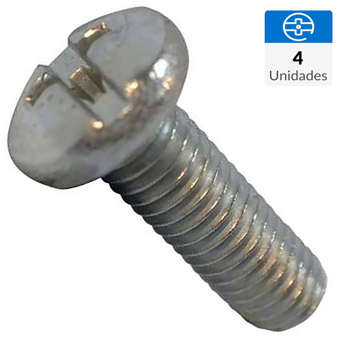 MAMUT - Perno cabeza pan métrica M4-0.7x8 mm zincada 4 unid