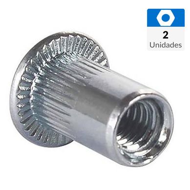 Tuerca remachable M8-1.25x18.0 zincada 2 unid