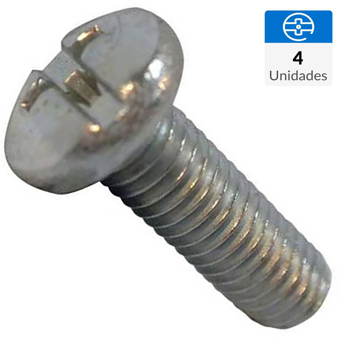 MAMUT - Perno cabeza pan métrica M5-0.8x10 mm zincada 4 unid