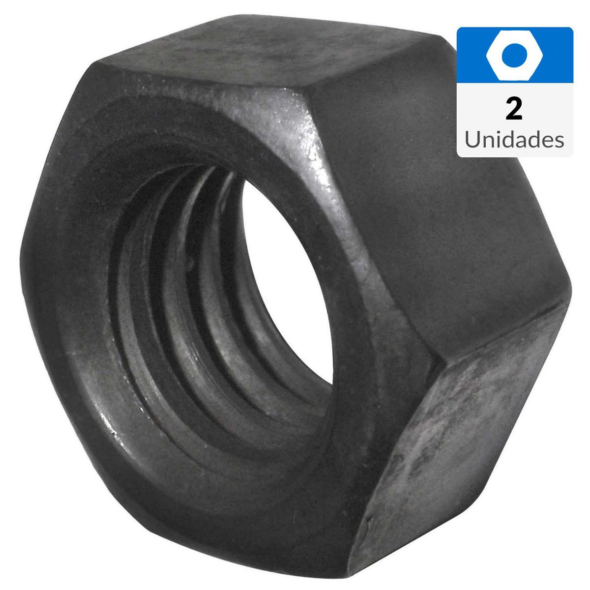 MAMUT - Tuerca hexagonal g8.unc 3/8-16 pavonado 2 unid