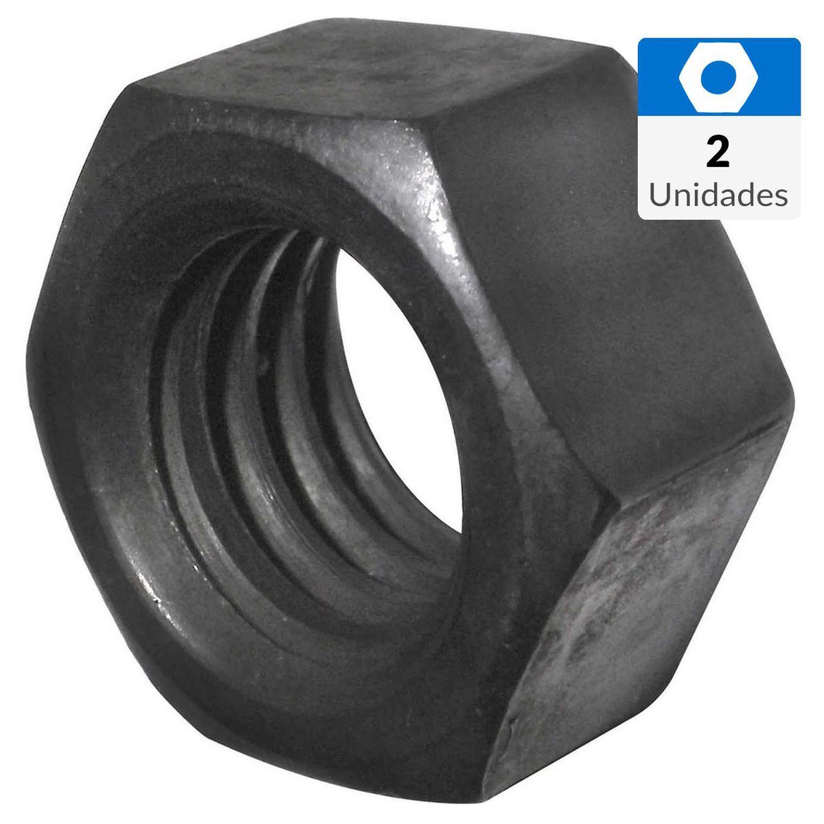 MAMUT - Tuerca hexagonal g8.unc 1/4-20 pavonado 2 unid