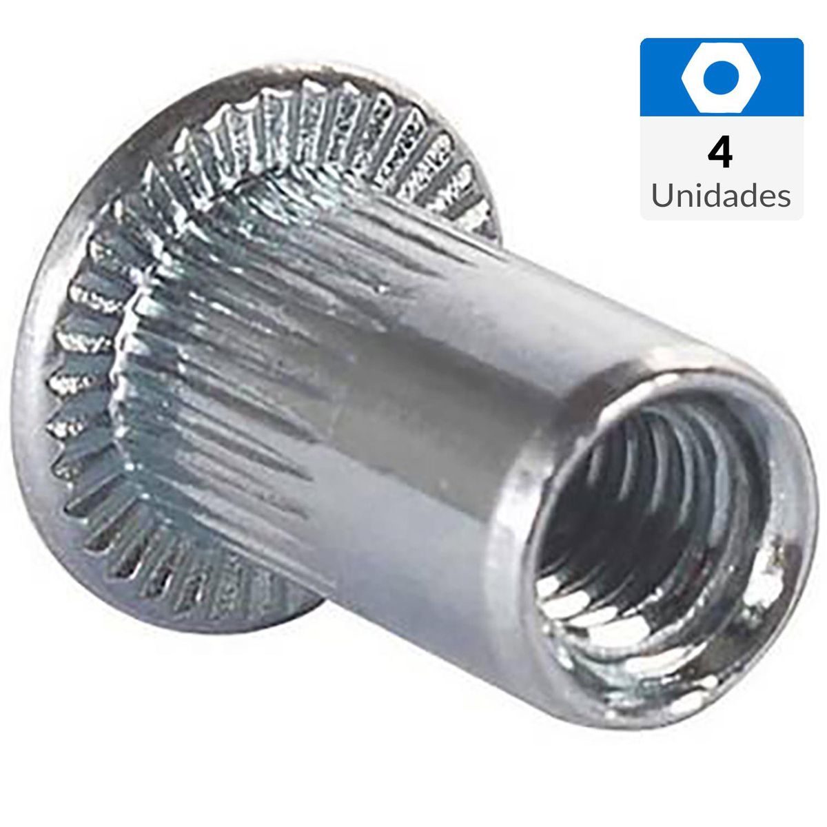MAMUT - Tuerca remachable unc 1/4 x 15.0 zincado 4 unid