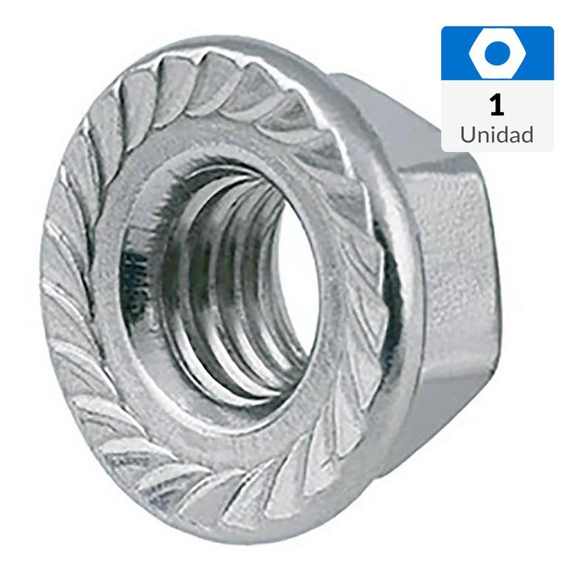 MAMUT - Tuerca hexagonal flange unc 3/4-10 zincado 1 unid