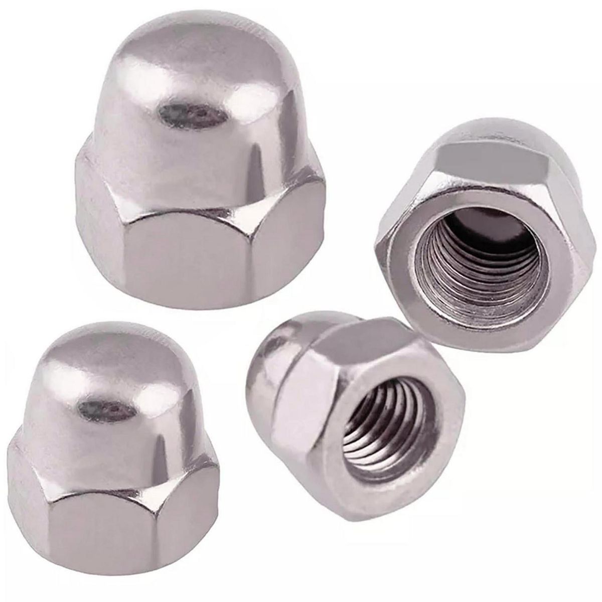 MAMUT - Tuerca gorro unc 1/8 niquelada 4 unid