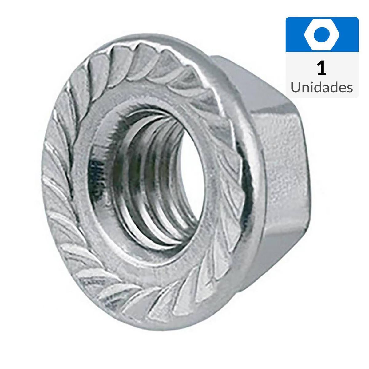 MAMUT - Tuerca hexagonal flange unc 1/2-13 zincado 1 unid