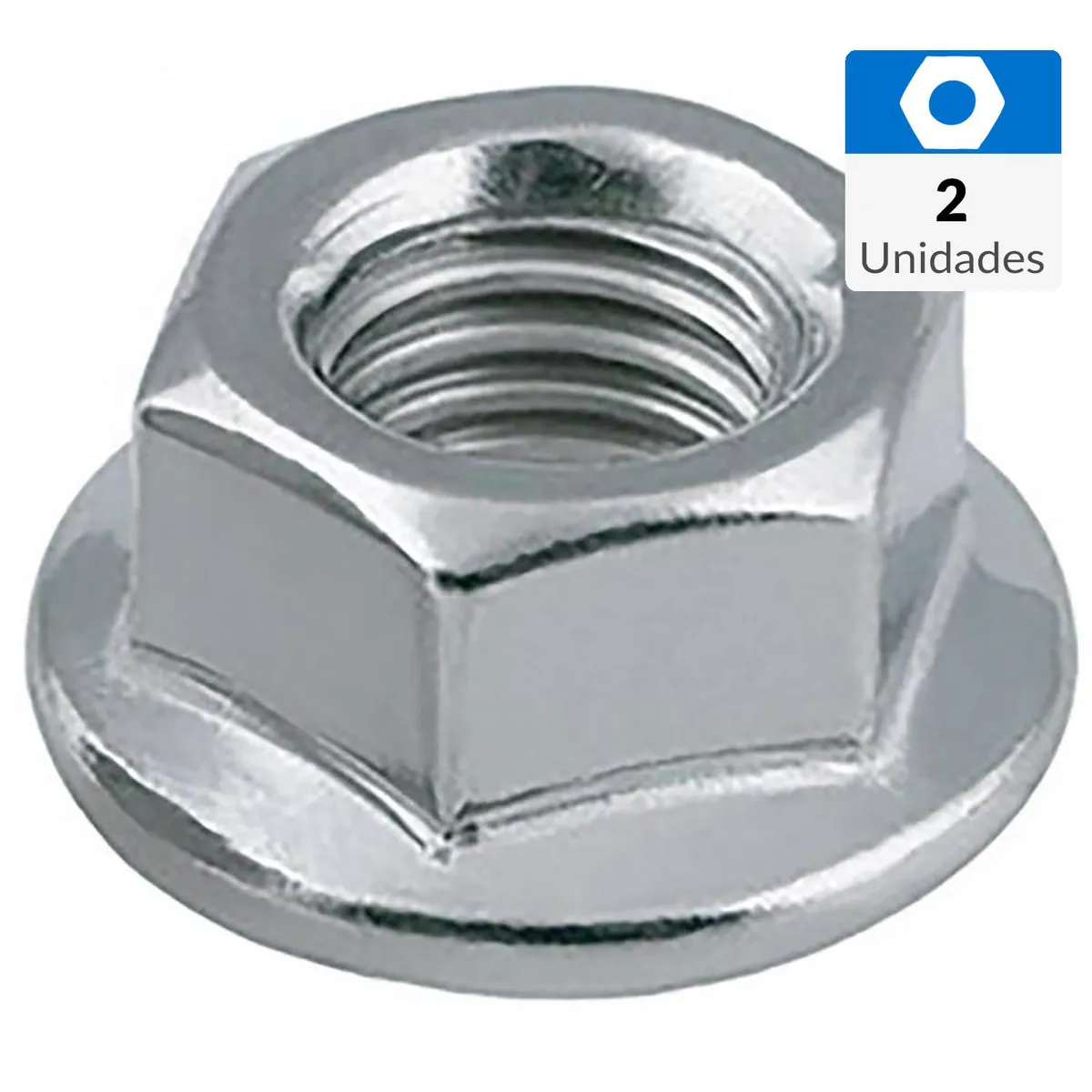 MAMUT - Tuerca hexagonal flange unc 5/16-18 zincado 2 unid