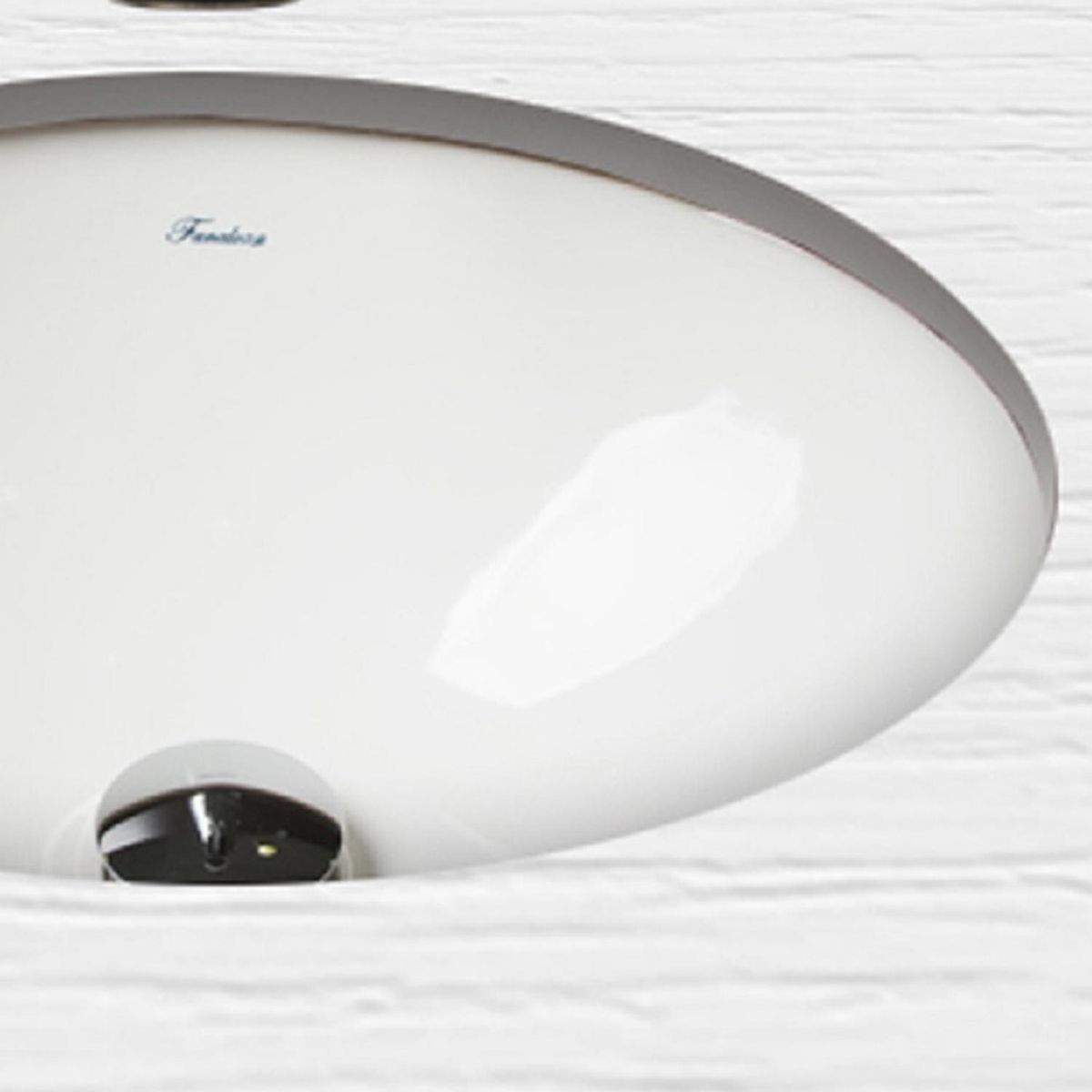 FANALOZA - Cubierta Lavamanos Forma Ovalada Loza 48x18.2x38 cm Blanco