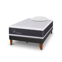 Cama 1.5 plazas Europea Curve New Ortopedic Gris