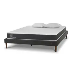 CIC - Cama 2 Plazas Europea Curve New Ortopedic Blanco/Gris