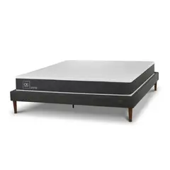 CIC - Cama Europea 2 plazas Curve New Ortopedic Blanco/Gris