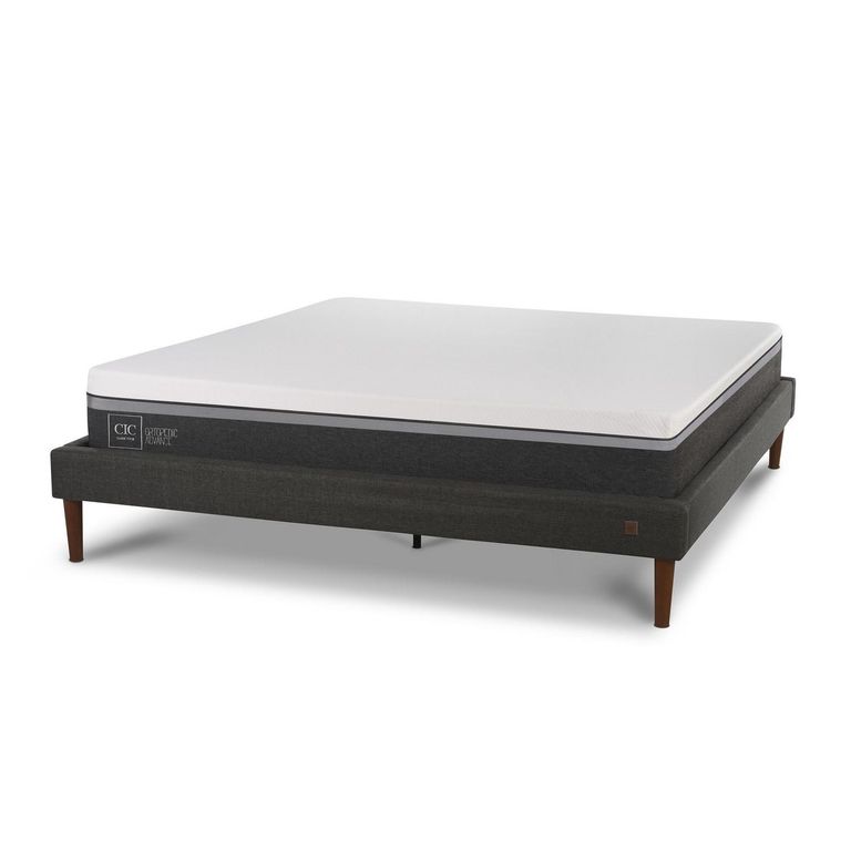 Cama 2 plazas Europea Curve Ortopedic Gris