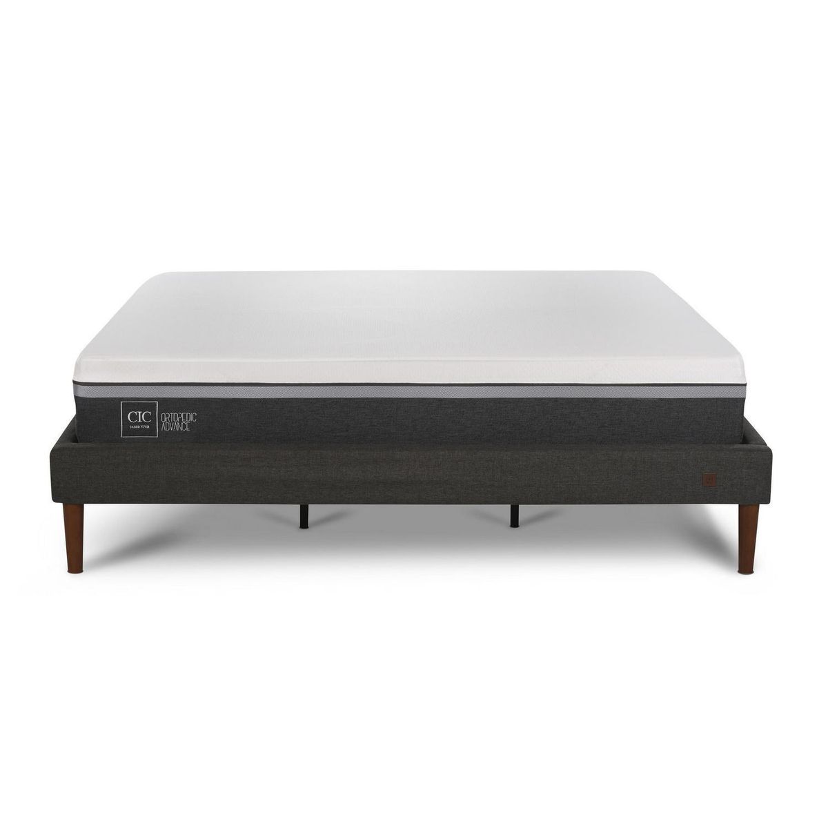 CIC - Cama King Europea Curve Ortopedic Gris