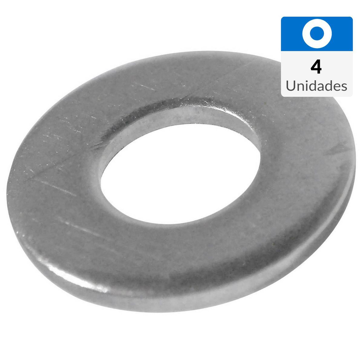 MAMUT - Golilla plana métrica M4 zincada 4 unid