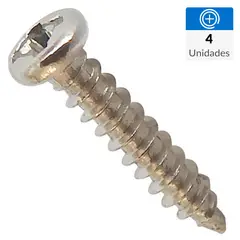 MAMUT - Mini Tornillos Métrico Cabeza Cóncavo Madera 3 cm 1.2 cm 4 Unidades