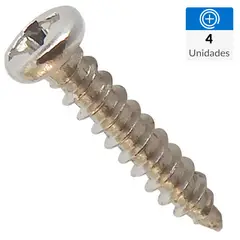 MAMUT - Mini Tornillos Métrico Cabeza Cóncavo Madera 5 cm 1.2 cm 4 Unidades