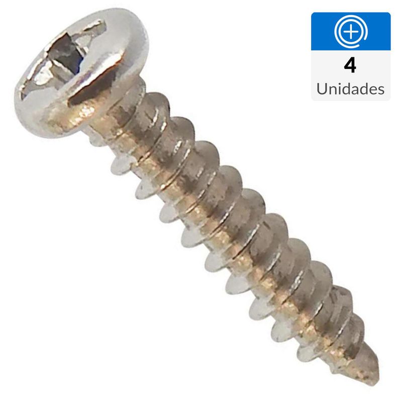 MAMUT - Mini Tornillos Métrico Cabeza Cóncavo Madera 4 cm 1.4 cm 4 Unidades