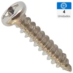 MAMUT - Mini Tornillos Métrico Cabeza Phillips Madera 1.5 cm 8 mm 4 Unidades