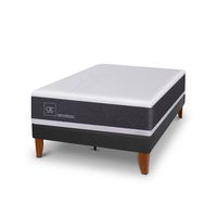 Cama 1.5 plazas Europea Curve New Ortopedic Gris