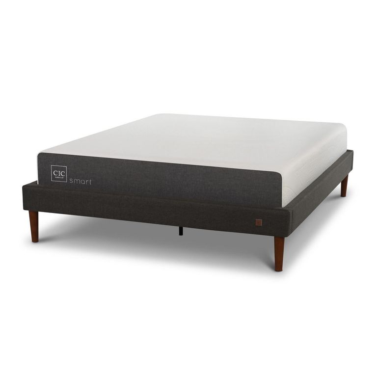 Cama 2 plazas Europea Curve Smart Gris