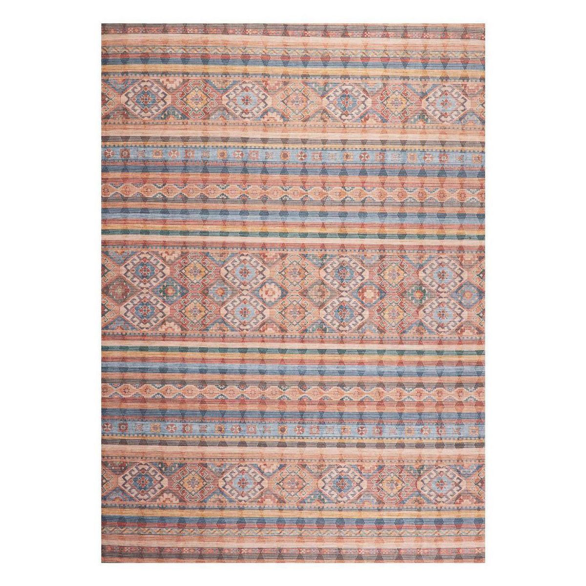 DIB - Alfombra kelim 140x200 cm multicolor