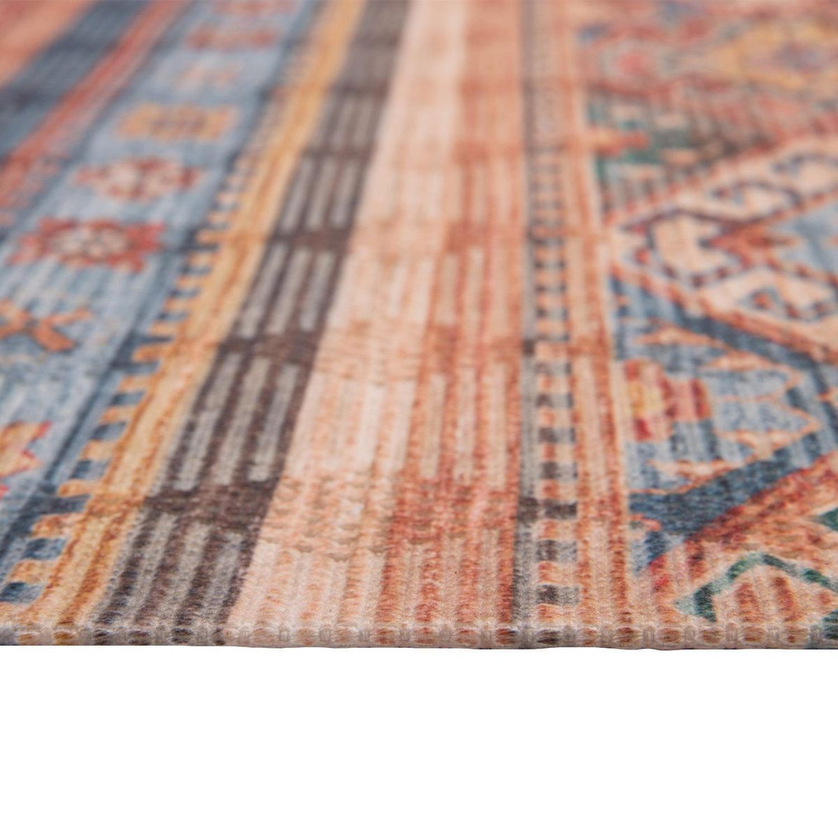 DIB - Alfombra kelim 140x200 cm multicolor