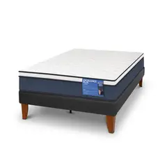 CIC - Cama Europea 1.5 plazas Curve Excellence Plus Blanco/ Azul