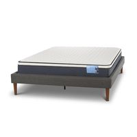 Cama 2 plazas Europea Curve Excellence Plus Blanco/ Azul