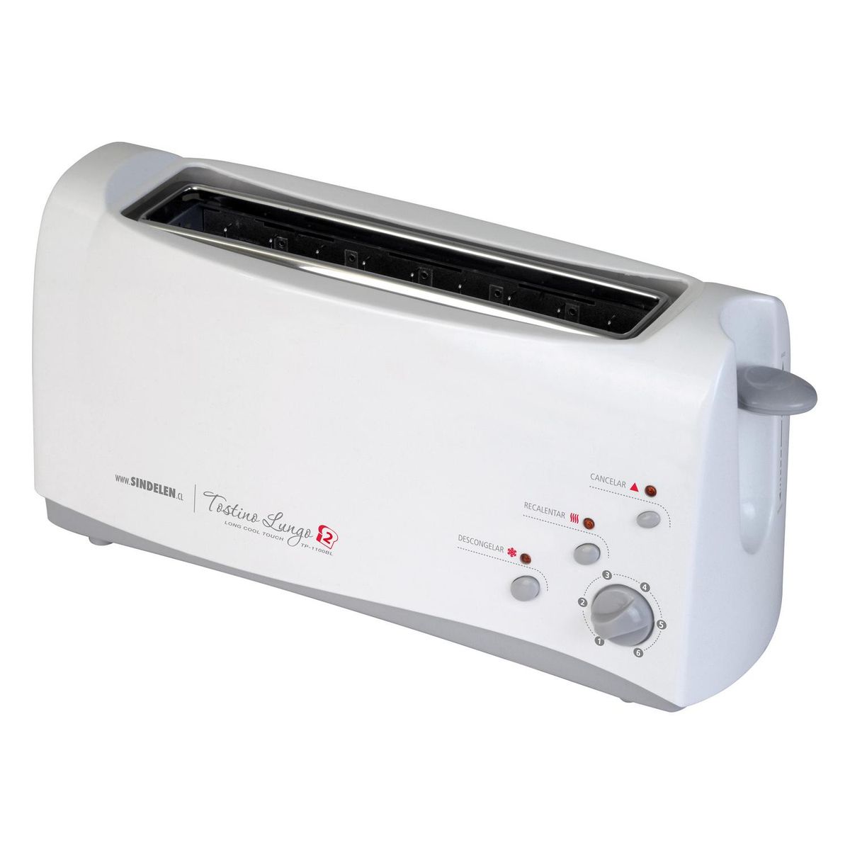 SINDELEN - Tostador de pan 2 tostadas 1000W