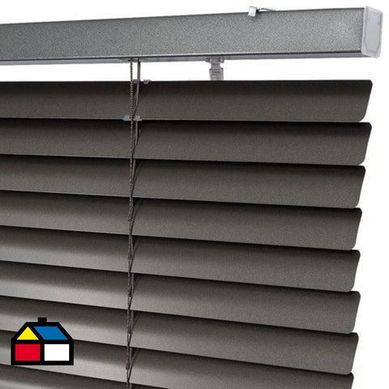 Persiana aluminio gris 150x220 cm